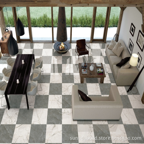 high quality polished glazed calcutta marble tile made in China